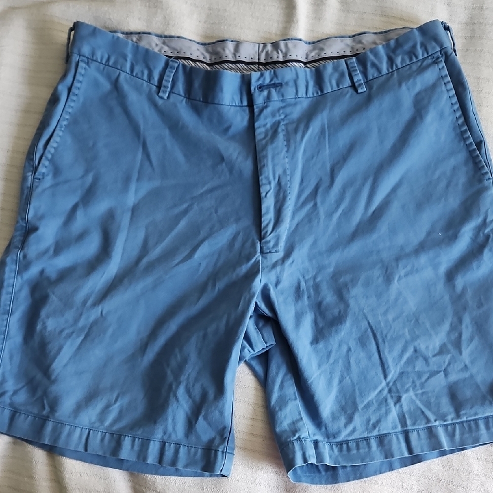 Peter Millar Blue Flat Front Shorts - sz 38